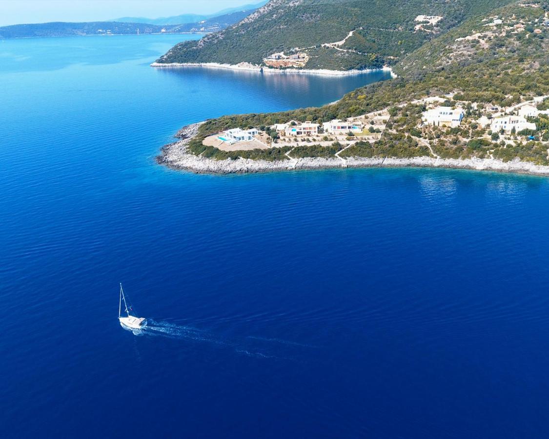 Iris Villas Lefkada - Marine Villa With Private Sea Access Szívota Kültér fotó
