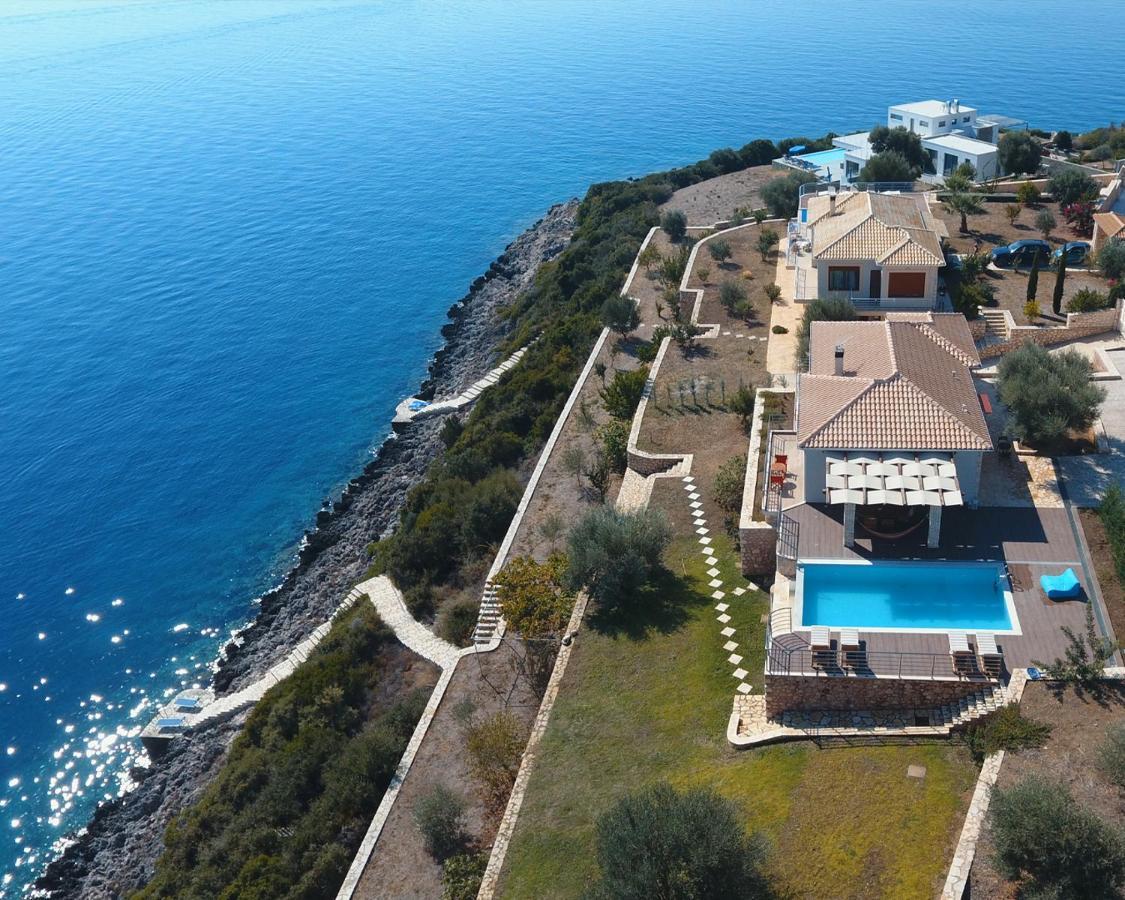 Iris Villas Lefkada - Marine Villa With Private Sea Access Szívota Kültér fotó