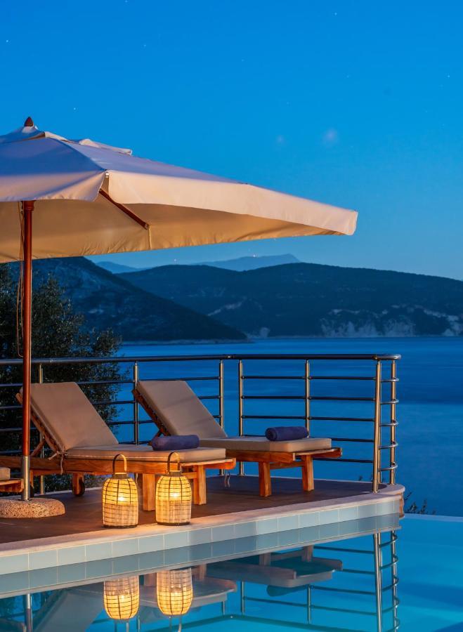 Iris Villas Lefkada - Marine Villa With Private Sea Access Szívota Kültér fotó