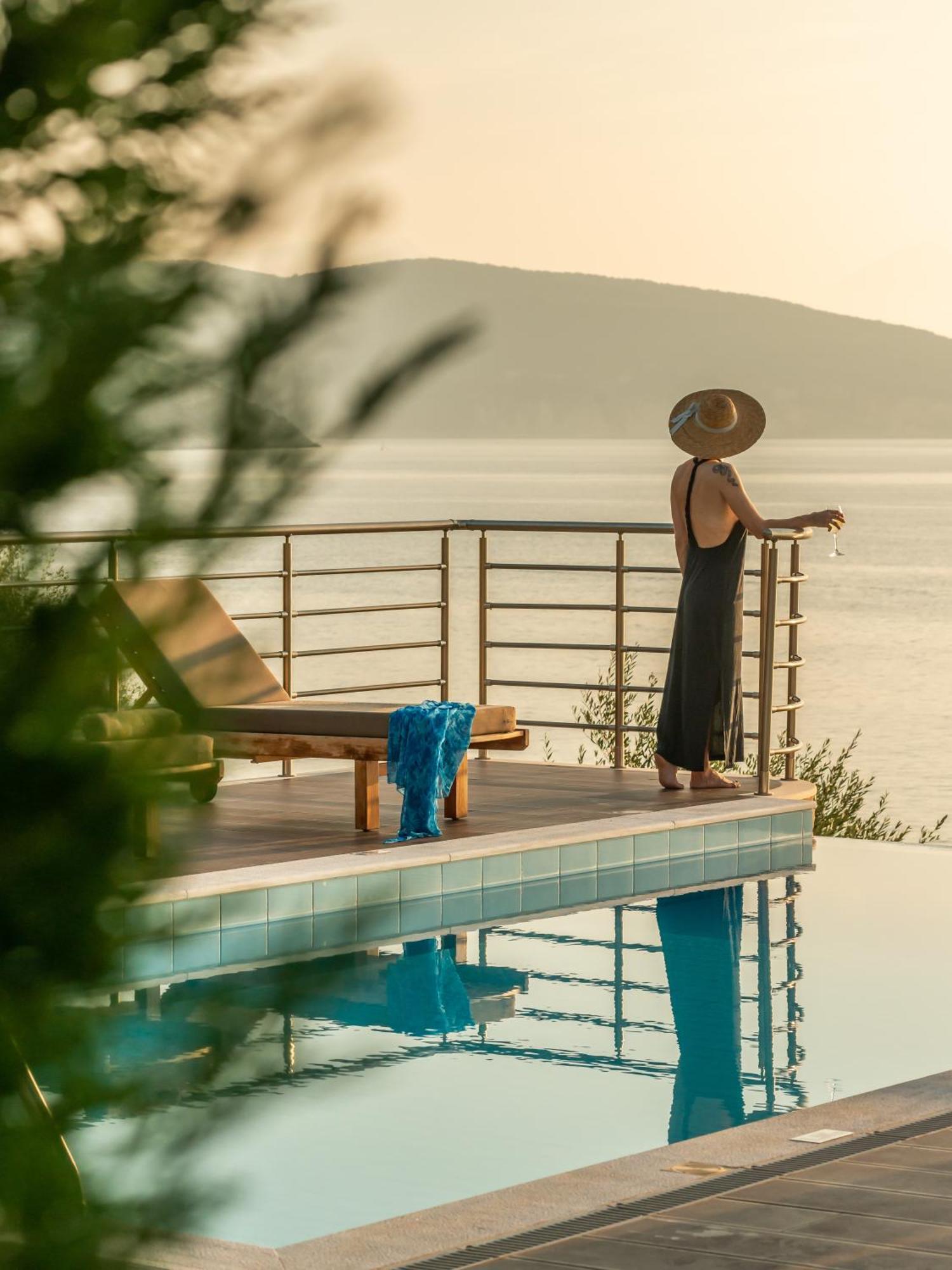 Iris Villas Lefkada - Marine Villa With Private Sea Access Szívota Kültér fotó