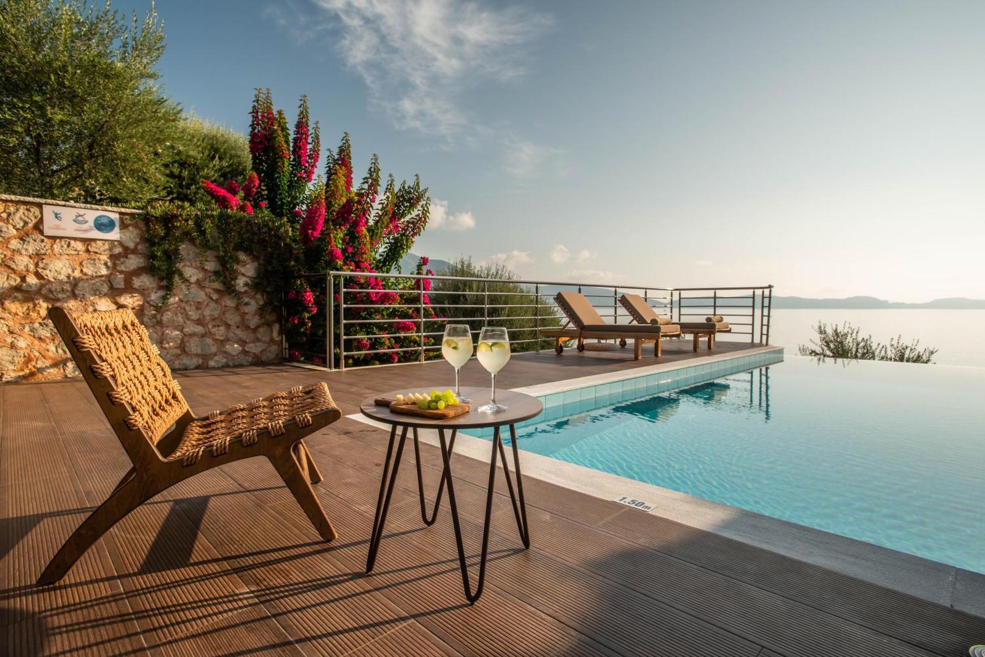 Iris Villas Lefkada - Marine Villa With Private Sea Access Szívota Kültér fotó